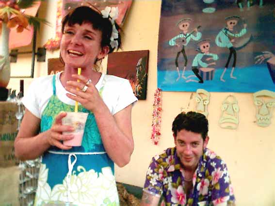 Frau Gloser and Stefan